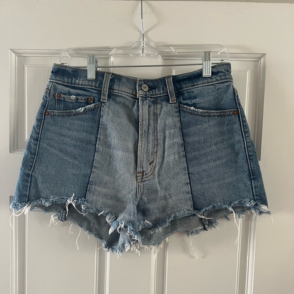 Abercrombie & fitch high rise mom jean shorts